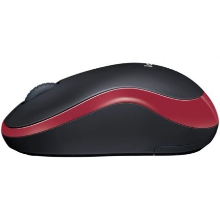 Logitech M185 Ratón Inalámbrico Ambidextro Rojo/Negro Logitech M185 Ratón Inalámbrico Ambidextro Rojo/Negro